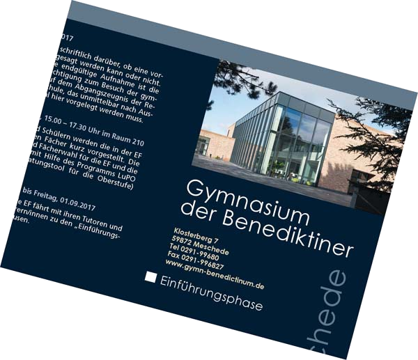 Anmeldung (Flyer-Ausschnitt)