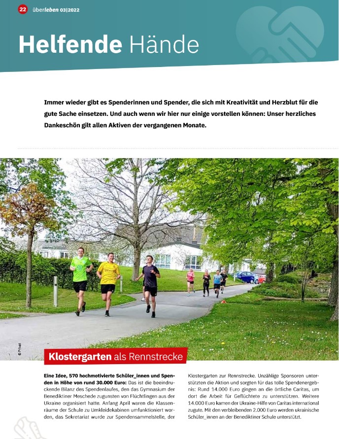 screenshot Spendenmagazin der Caritas spendenmagazin 03 22 Caritas international